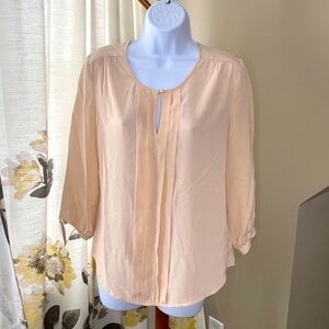 Nwt 100% Silk Max Studio Blush Blouse Size Small
